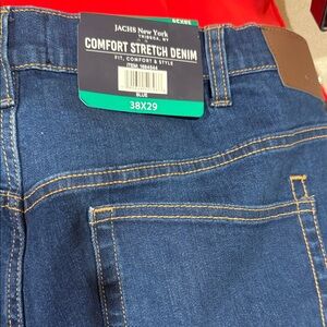 JACHS New York Men's Relaxed Blue Denim Jeans